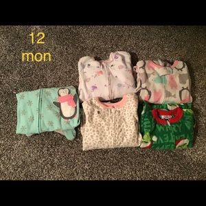 12 mon fleece pjs